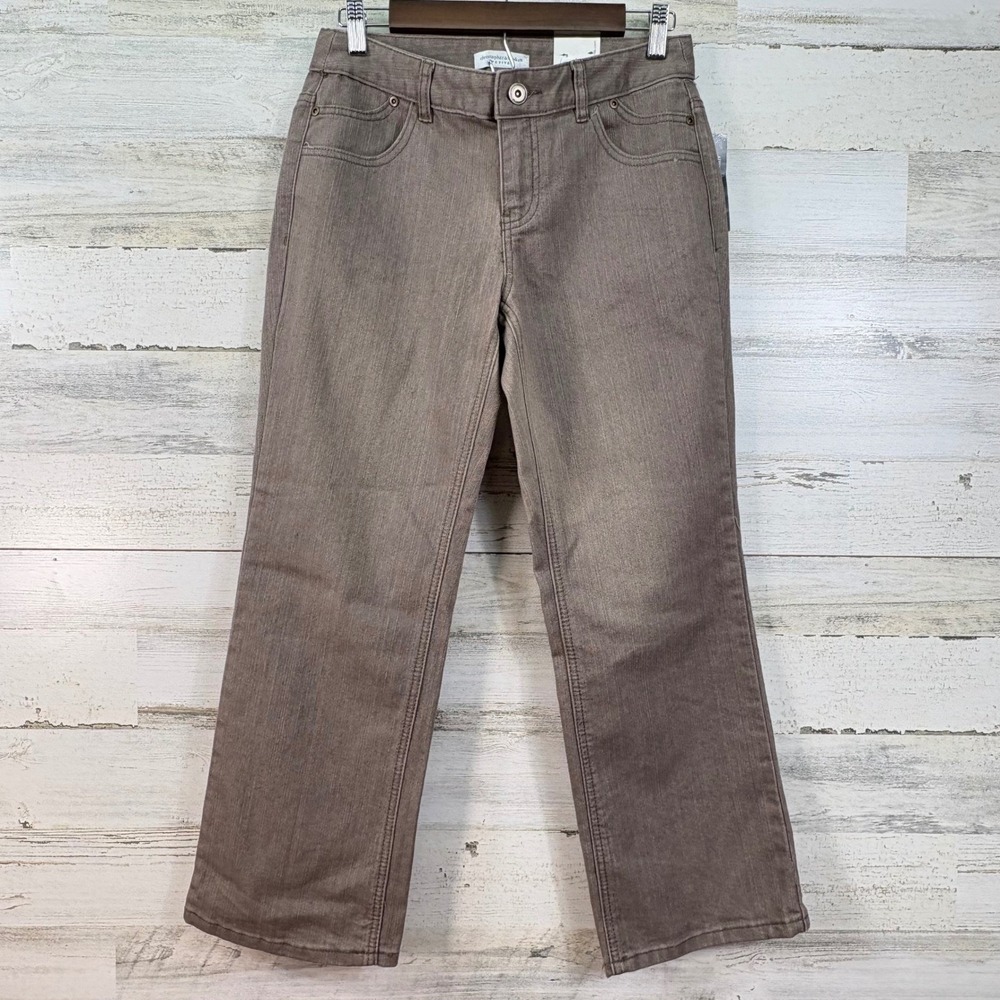 Christopher & Banks Barely Boot Modern Fit Jeans Taupe Brown 4P Short NWT Casual